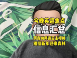 英超新年首战开打，阿森纳维拉重拳出击，伯恩茅斯诺丁汉森林相遇
