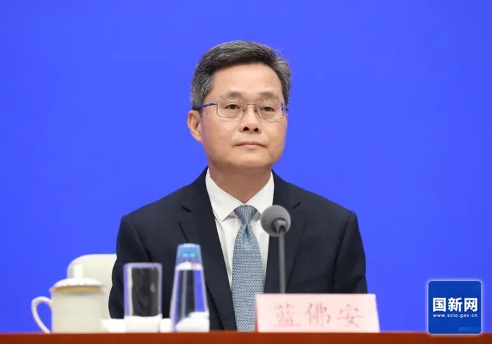 蓝佛安 资料图 图源：国新网