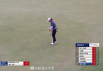 殷若宁收官洞保帕交74杆，两轮过后-2杆