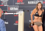 这位女选手为了比赛也是拼了 拳击 拳击比赛 ufc女子称重名场面 女子拳击 格斗