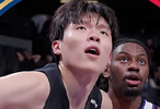 NBA季前赛开拓者对阵勇士，杨瀚森20分钟得6分7篮板2助攻