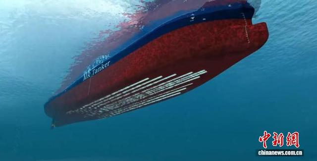 船底装上BLS 后作业效果图。中船集团上船院供图