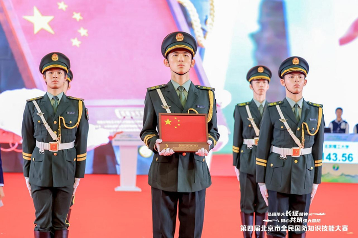 “嫦娥五号月面国旗”亮相赛场。主办方供图