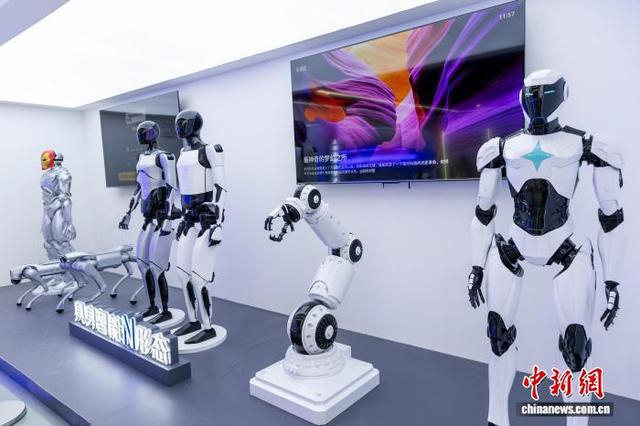 图为机器人展示。金奇 摄