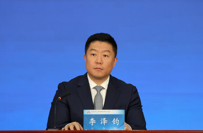北京市交通委员会副主任、新闻发言人李泽钧。首都之窗记者 李磊 摄