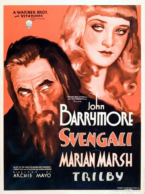 电影《斯文加利》（Svengali, 1931）海报