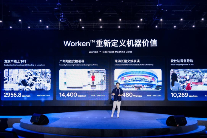 彭志辉介绍Worken（有效智能工时）概念。图/智元
