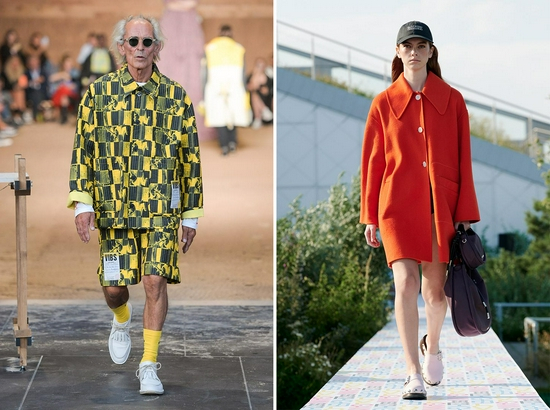 左：Henrik Vibskov 2022春夏系列 右：Ganni 2022春夏系列 图片来源：Vouge Runway