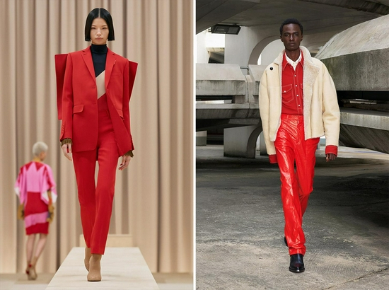 左：Burberry 2021秋冬系列 右：Isabel Marant 2021秋冬系列