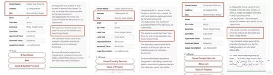 　　房产信息上注明Ocean View Drive Inc.公司名下的房产7号、19号、91号别墅，均按照Single Family 的形式入住。
