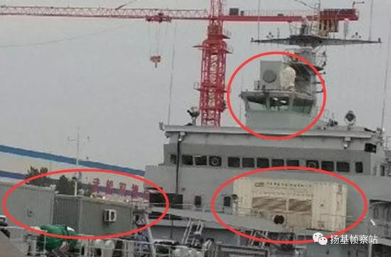 实验设备，临时供电设备，观测电磁炮射击的人员观测与仪器跟踪平台