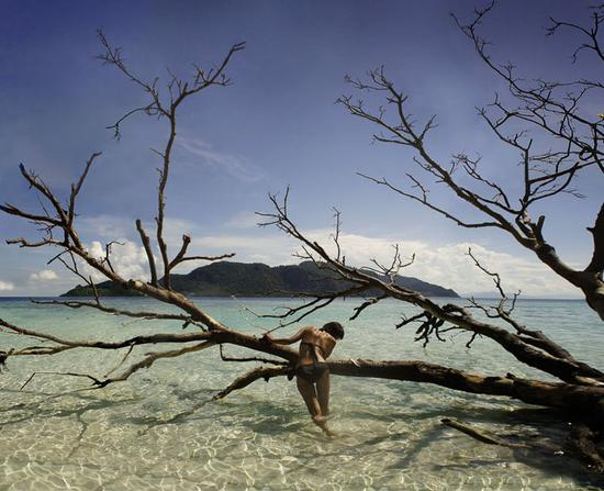 Mantis在仙本那的海岛。