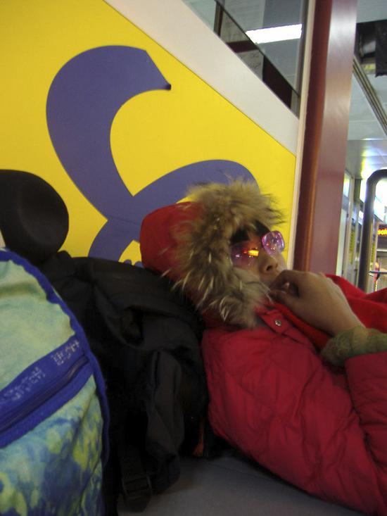 Mantis在罗马机场过夜。