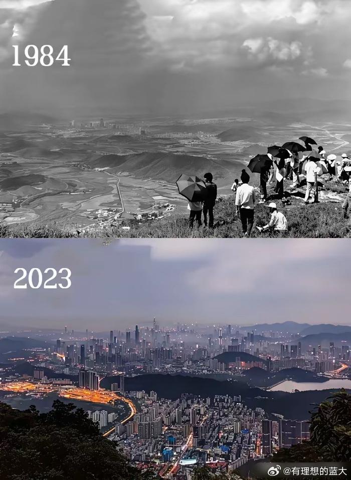 相隔百年同一地点变化显著