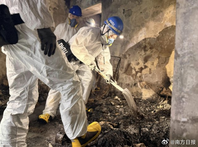 香港公布宏福苑现场搜索画面 已完成4栋大楼搜索工作，剩余3栋搜索难度最大