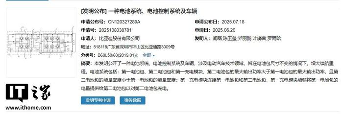 比亚迪新专利：电池包尺寸不变、续航里程增大-百货之家