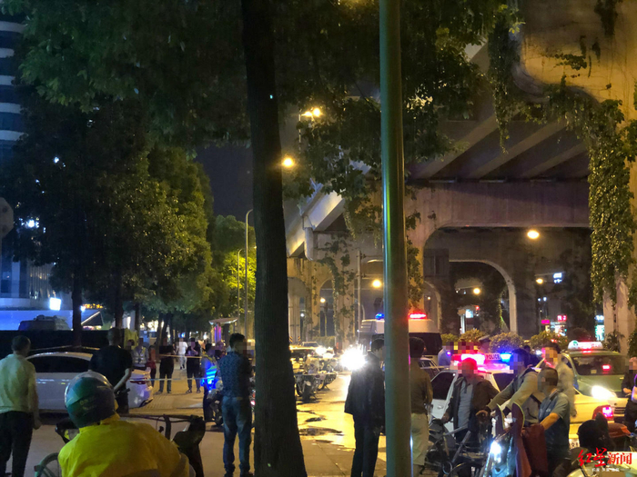 事发当晚的现场（图据网友）