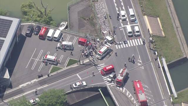 事故现场（NHK电视台）