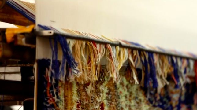  半自动化织毯机