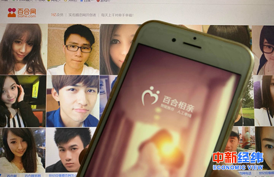 百合网。来源：中新经纬 魏薇 摄