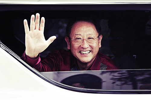 丰田章男表示终身雇用制度已面临崩坏的局面。（美联社）