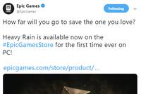 《暴雨》PC版正式发售 Epic商城独占疑似锁国区