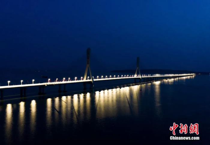  2019年5月，建设中的鄱阳湖二桥。傅建斌 摄&nbsp;