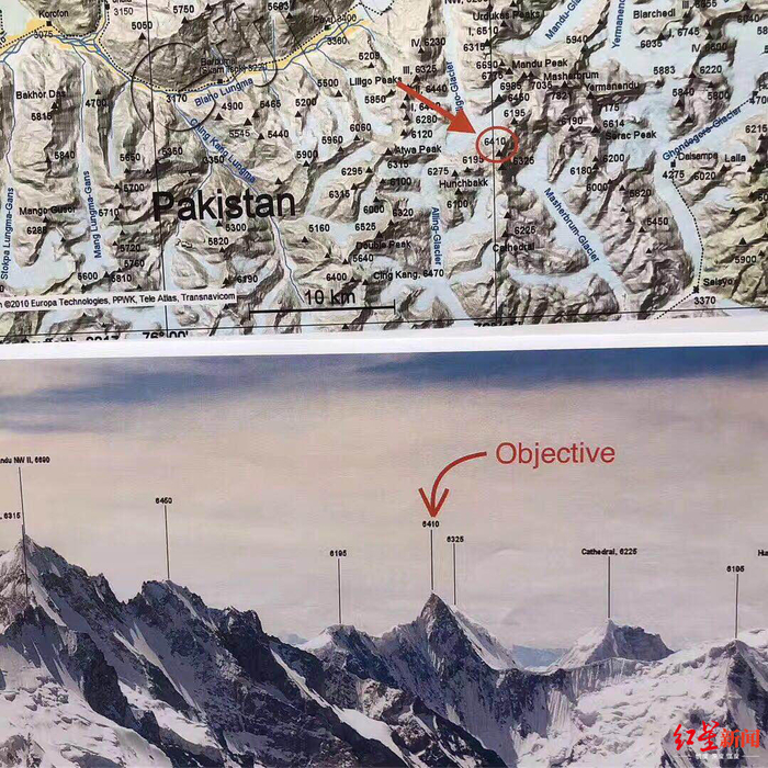 ↑目标山峰