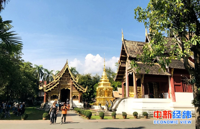  资料图：泰国清迈帕刑寺。中新经纬 李颖 摄