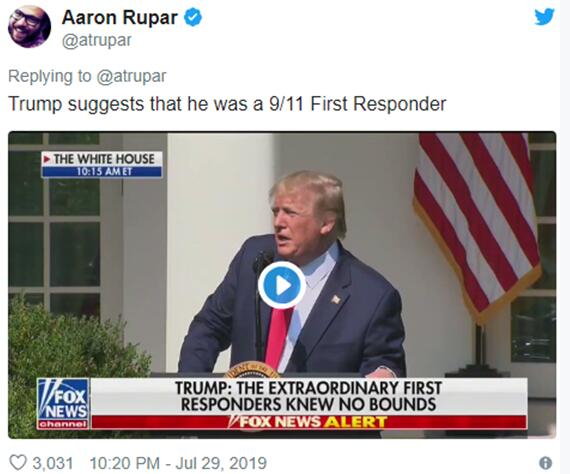 阿隆·鲁帕尔推特截图