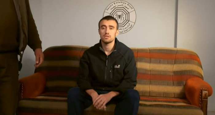 被囚禁的杰克·莱茨接受BBC采访。（截图自BBC视频）