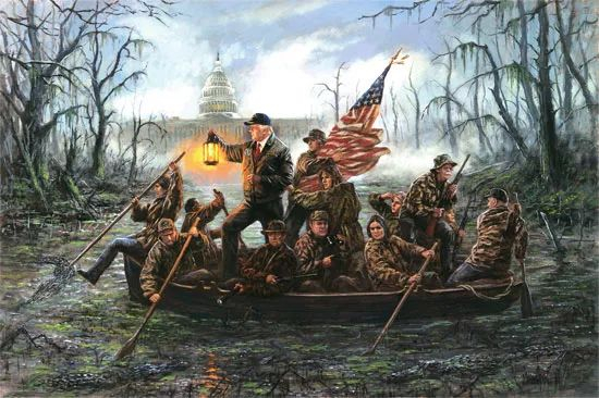 乔恩·麦克诺顿此前的画作——《穿越沼泽》