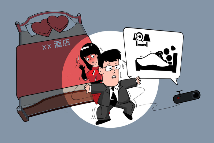 漫画：成都一酒店房间现摄像头 新婚夫妻入住疑被偷拍&nbsp;图据东方IC