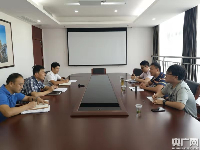 国务院第七督查组对江西省交通运输厅进行访谈（中央广播电视总台央广记者 谢元森 摄）