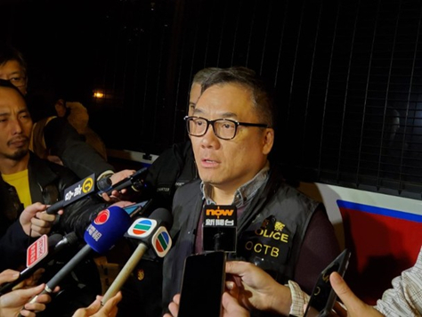 　图为有组织罪案及三合会调查科高级警司李桂华（来源：香港“东网”）