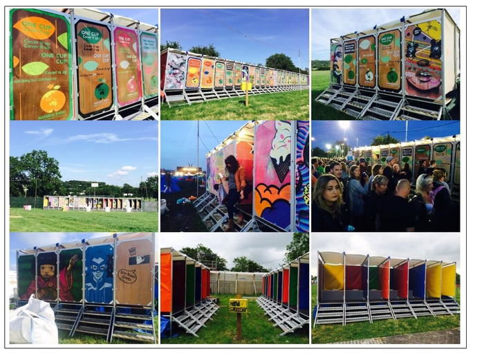  Netural event为格拉斯顿伯里音乐节提供的堆肥厕所 图片来源：Netural event官方网站