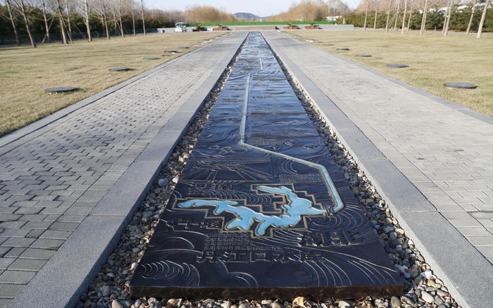 南水北调中线沿线工程项目示例图。摄影/新京报记者 侯少卿