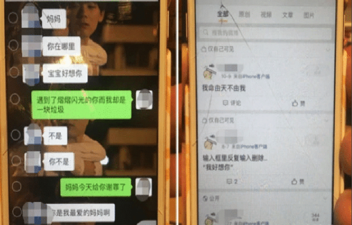  ▲二人聊天截图。