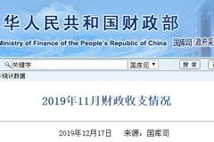 财政部：11月全国一般公共预算支出超20万亿