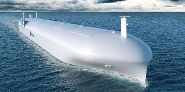  资料图片：未来大型无人水面舰艇设想图。（美海军官网）