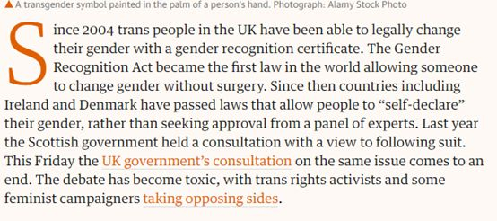  ▲截图来自《卫报》2018年10月17日的社评