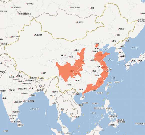 金融科技应用试点入选地区。制图：夏维兰