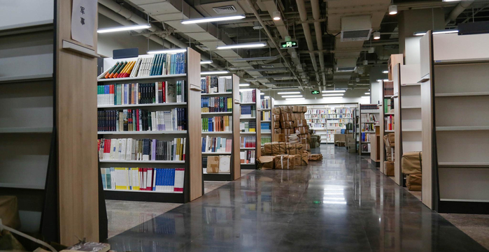 书店重张后，地下一层将新增活动空间。新京报记者 韩舒雯 摄