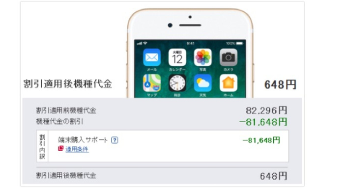 　　（图6：日本手机通信运营商Docomo推出的促销活动，在签约运营商之后，仅40元人民币就可以买下一部苹果手机）