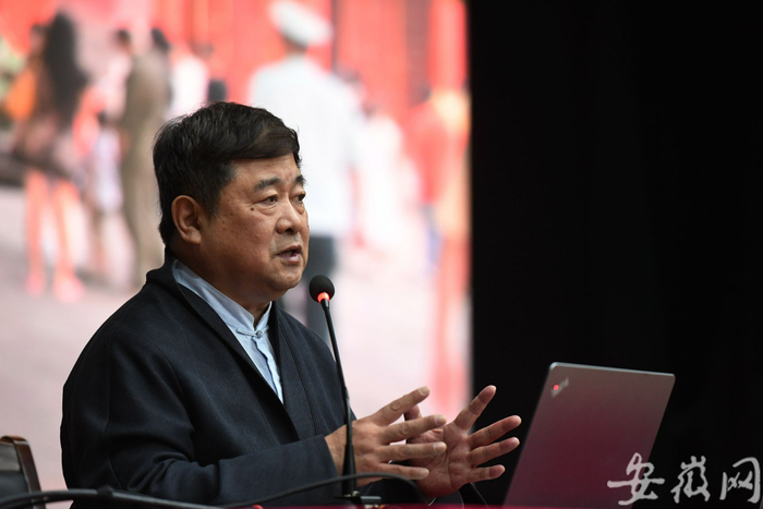  单霁翔做客合肥工业大学带来精彩讲座。&nbsp; 安徽网 图