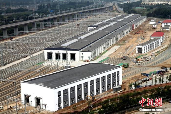 　　资料图：9月5日拍摄的京张高铁北京北动车所。 　　中新社 　　发 韩正阳 摄 图片来源：Cnsphoto