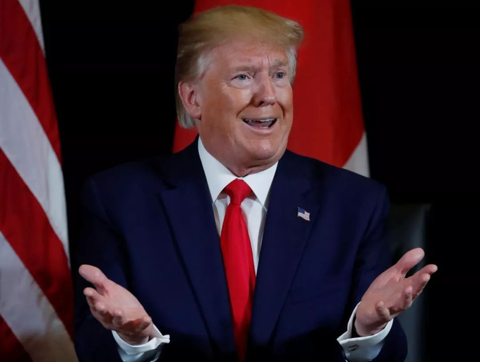 　　9月25日，在美国纽约，美国总统特朗普在联合国大会期间就与乌克兰总统通话相关问题回答记者提问。新华社/路透