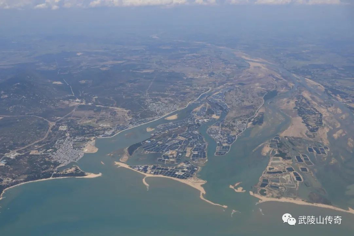 ▲昌化江入海口航拍图（拍摄时间2015年）