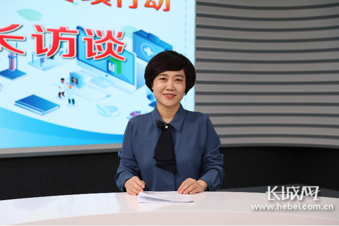 南皮县人民医院院长刘玲。记者 毕雪梅 摄