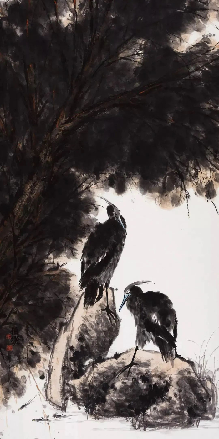 　　《河边拾趣》 245cm×129cm